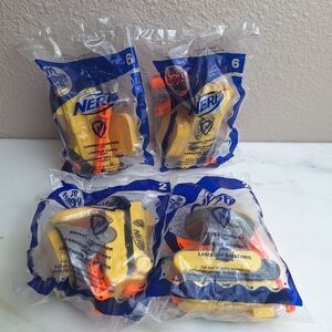 Set Of 4 Nerf Happy Meal Toys,  Duplicates